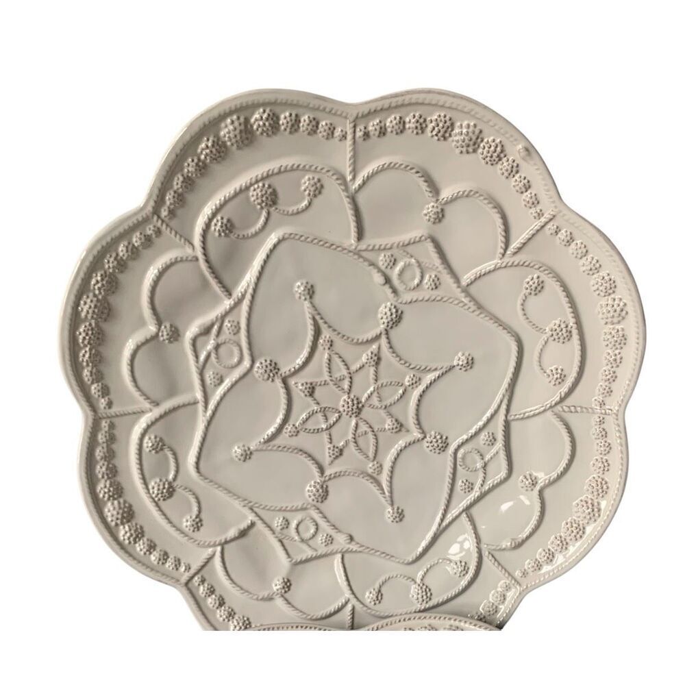 JULISKA JARDINS DU MONDE WHITEWASH CHARGER PLATE PLATTER -DISCONTINUED